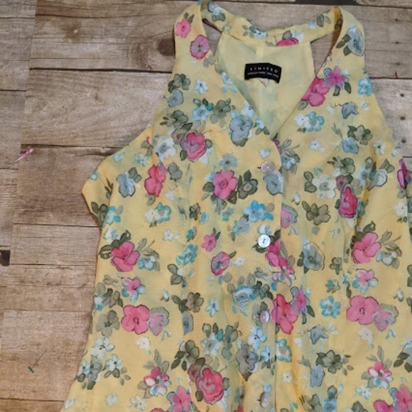 Vintage Cottage Core Yellow Floral Dress - Picture 7 of 16